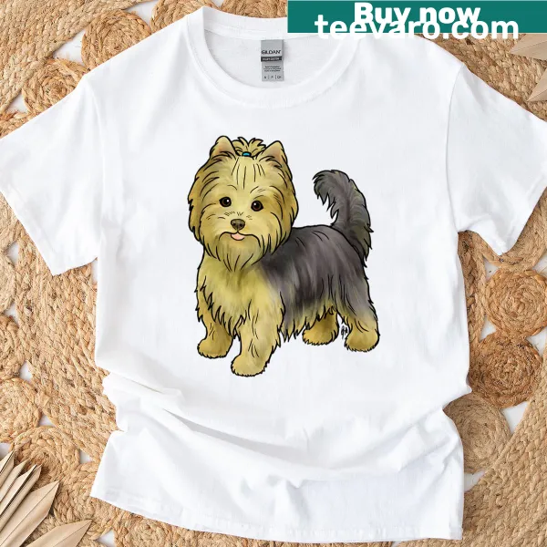 Yorkshire Terrier illustration t-shirt for dog lovers