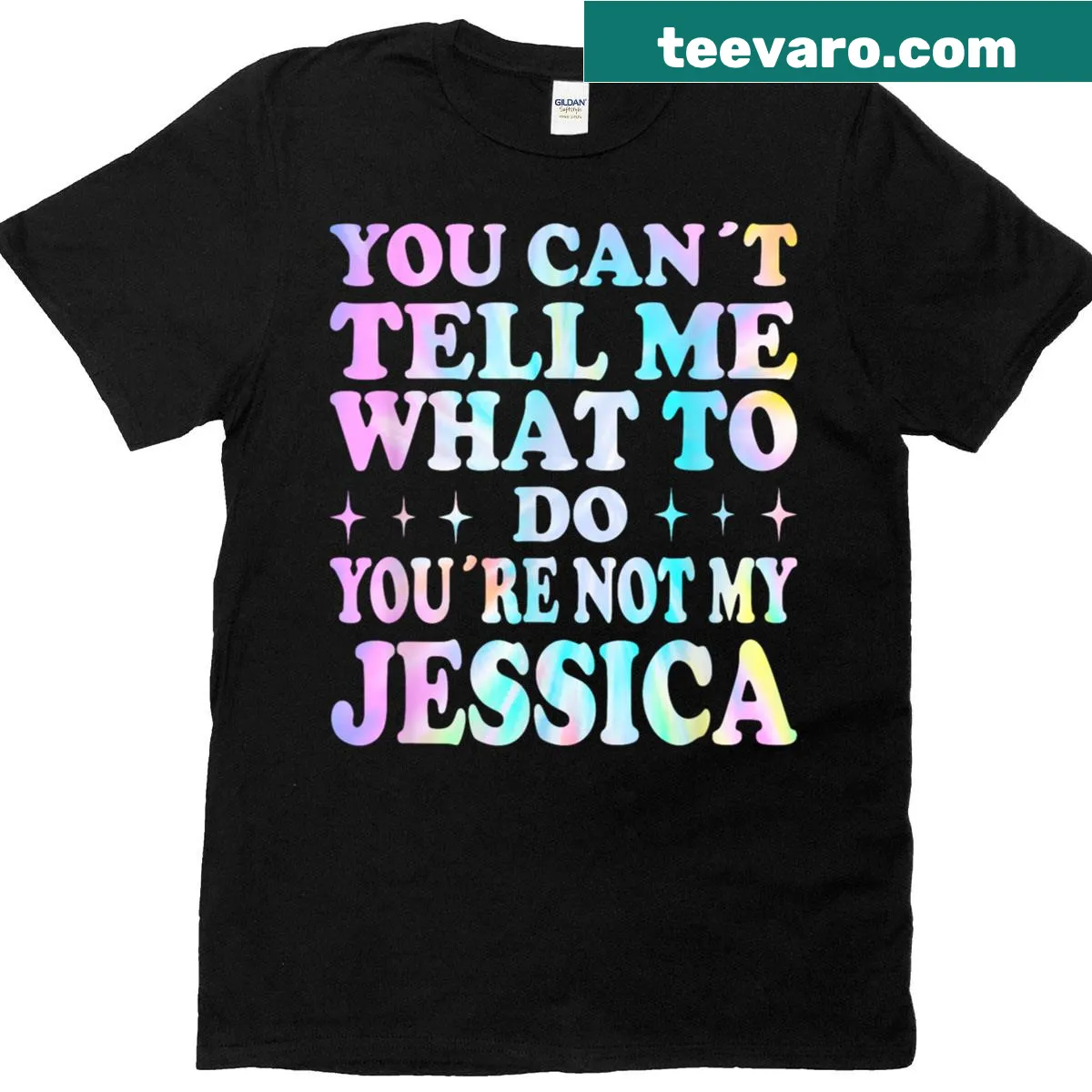 Sarcastic T-shirt with quote You're not my Jessica — on a men's t-shirt