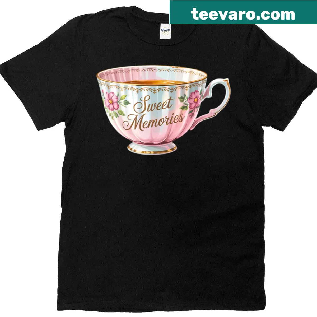 Vintage cup illustration on a cute t-shirt — on a men's t-shirt