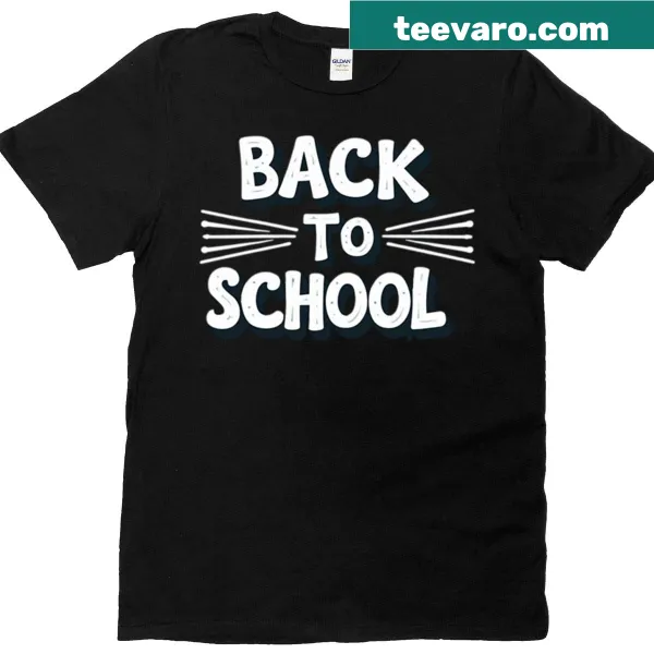 Oversized back-to-school t-shirt with fun design for students