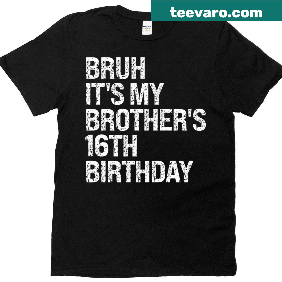 Funny birthday T-shirt for a brother with a crown graphic — on a men's t-shirt