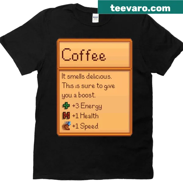 Illustration of a coffee mug with crops, inspired by Stardew Valley