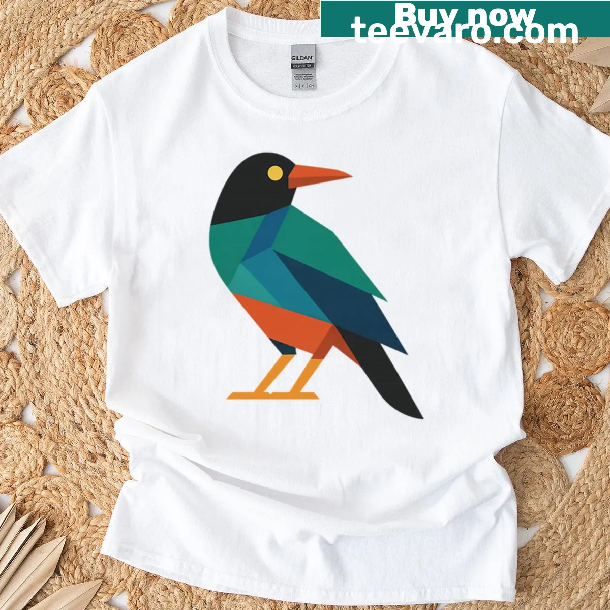 Groovy abstract typography design on a playful T-shirt — on a men's t-shirt