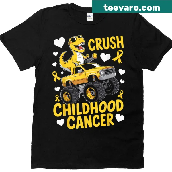 Kids t-shirt with monster truck and awareness ribbons graphic