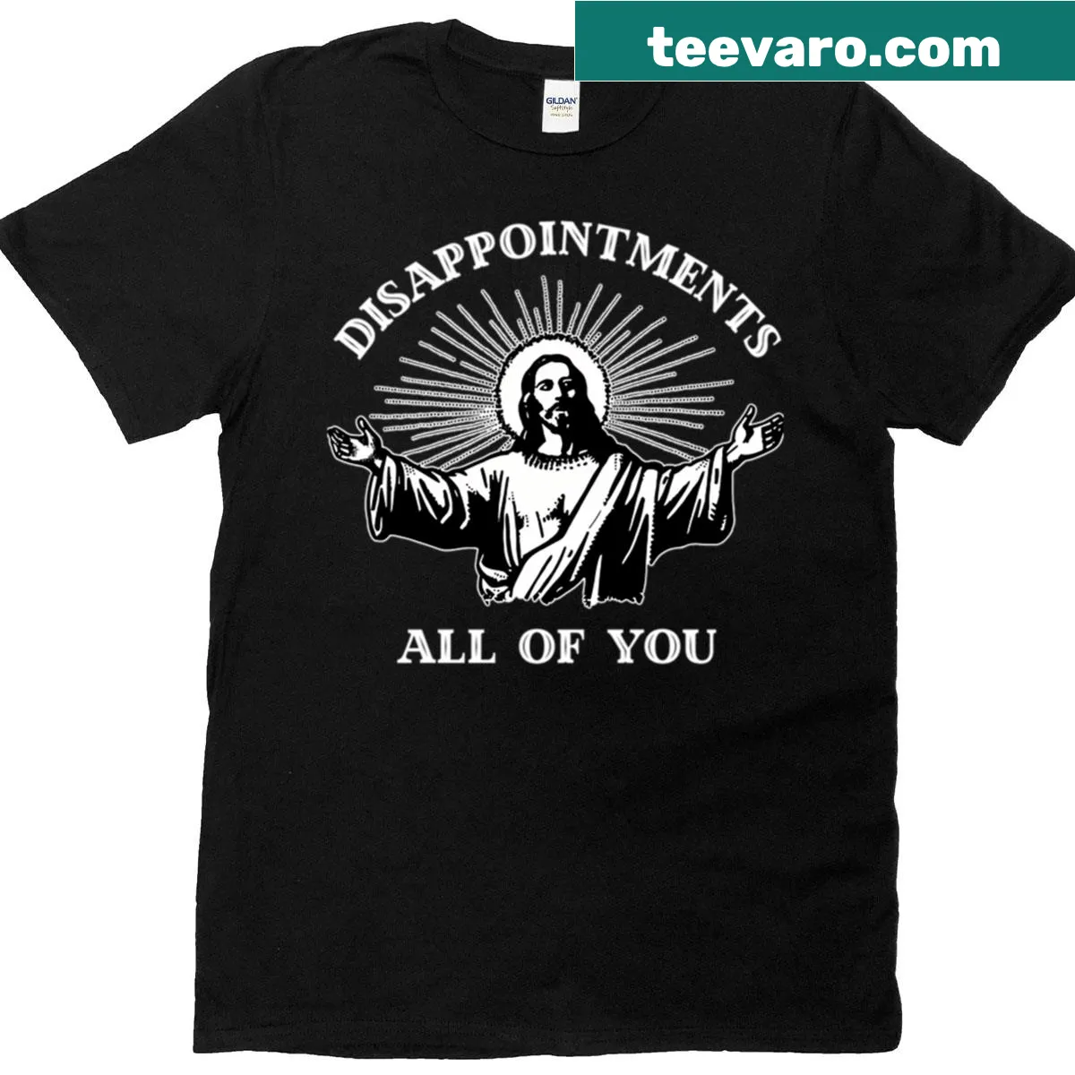 Meme-inspired Disappointments T-shirt with bold text design — on a men's t-shirt