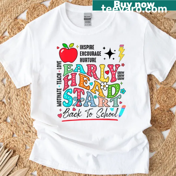 T-shirt with text Early Head Start Squad for teachers