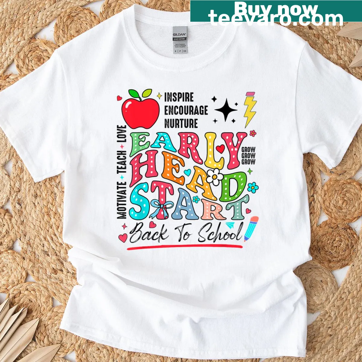 T-shirt with text Early Head Start Squad for teachers — on a men's t-shirt