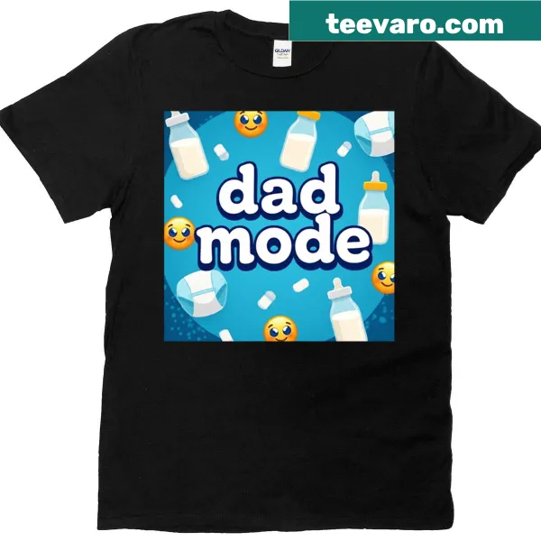 Humorous cartoon t-shirt for dads about fatherhood