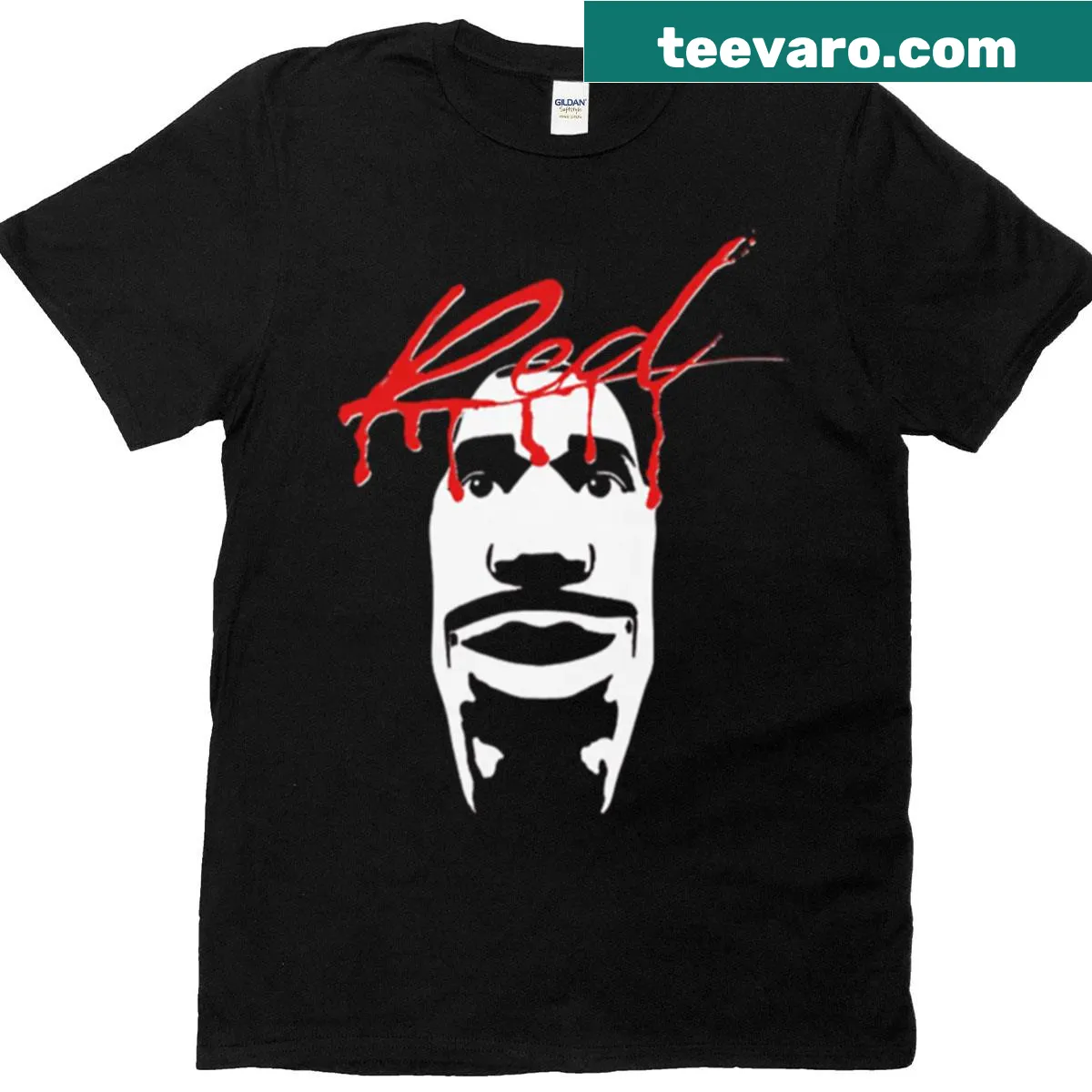 Playful typography design featuring Playboi Carti on a casual tee — on a men's t-shirt