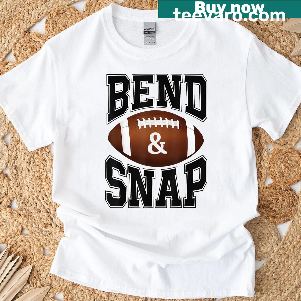 Funny game day football-themed text design for sports fans — on a men's t-shirt