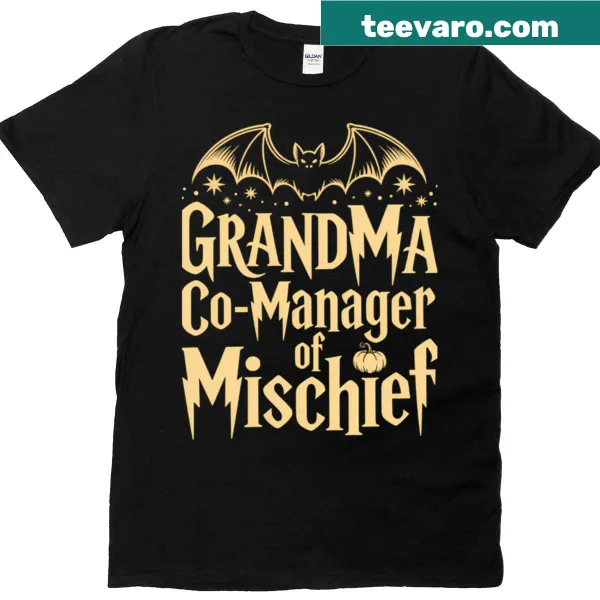 Cute t-shirt for grandmas featuring a funny Halloween and Mother's Day design