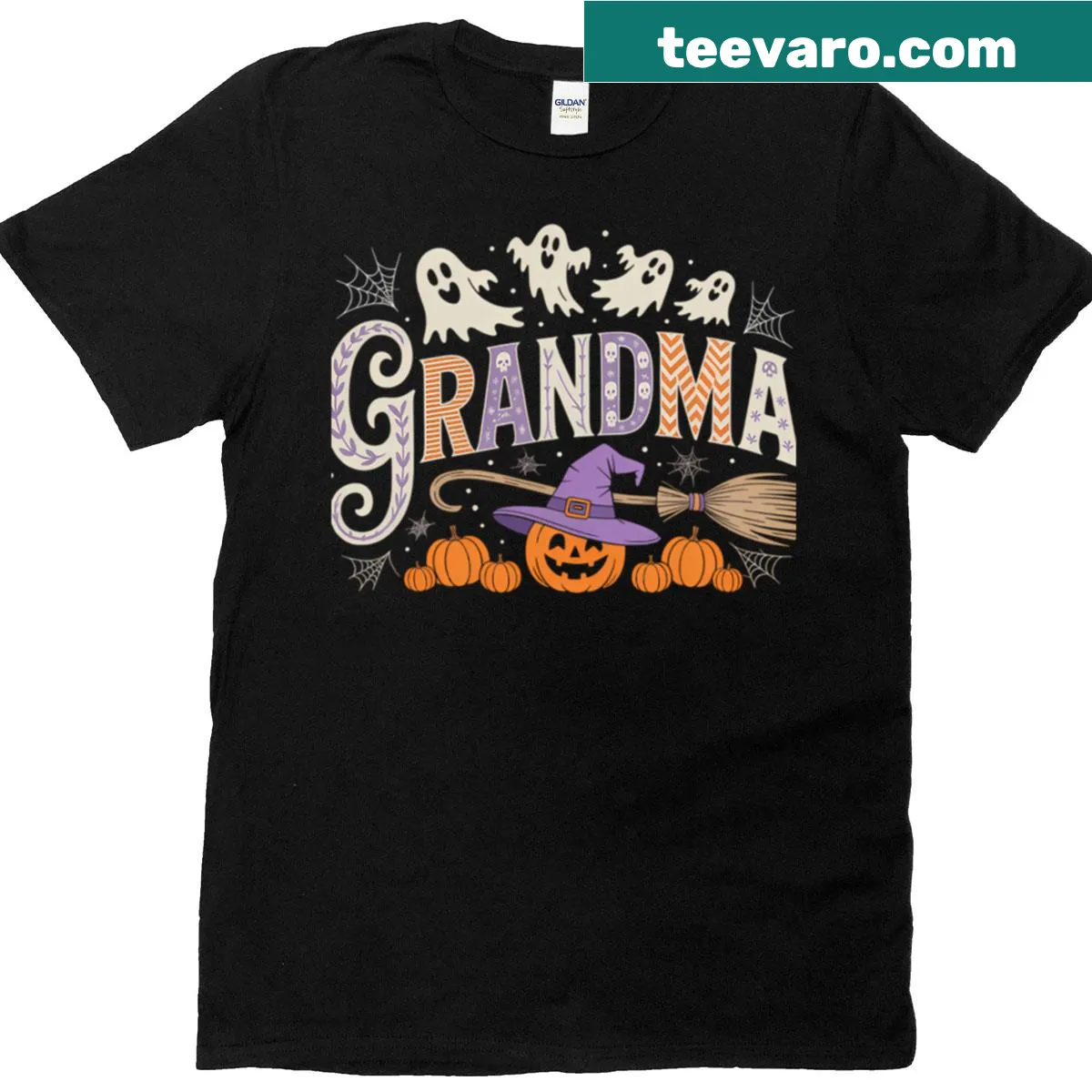 Funny Halloween T-shirt celebrating grandmas — on a men's t-shirt
