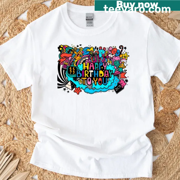 T-shirt with a joyful 'Happy Birthday To You' message