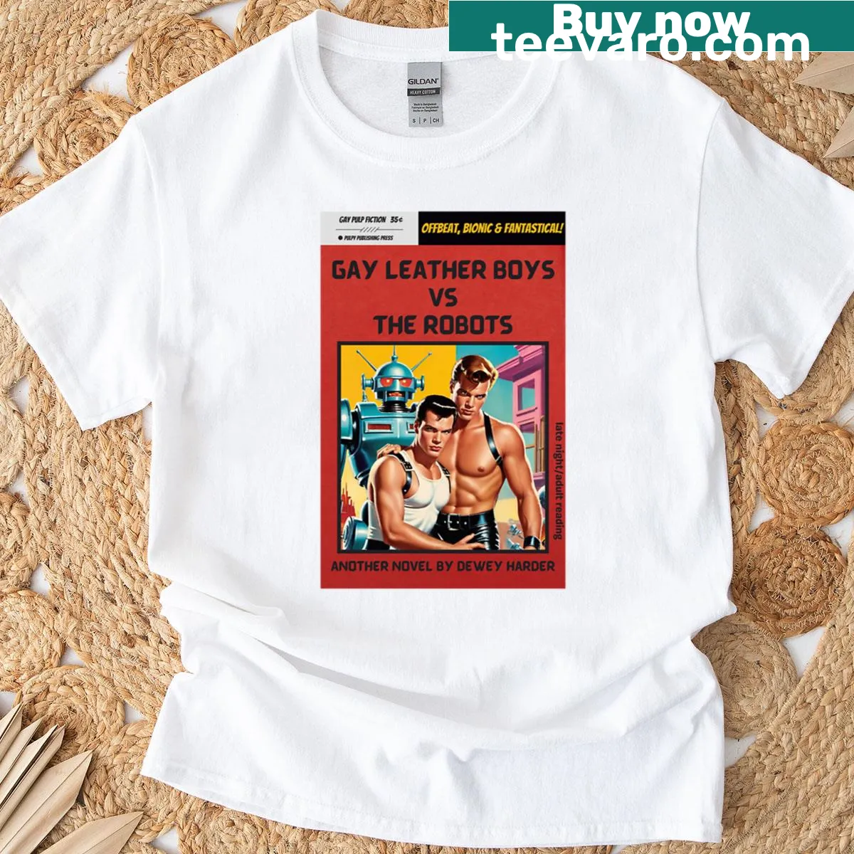 Edgy t-shirt with bold humorous phrase — on a men's t-shirt