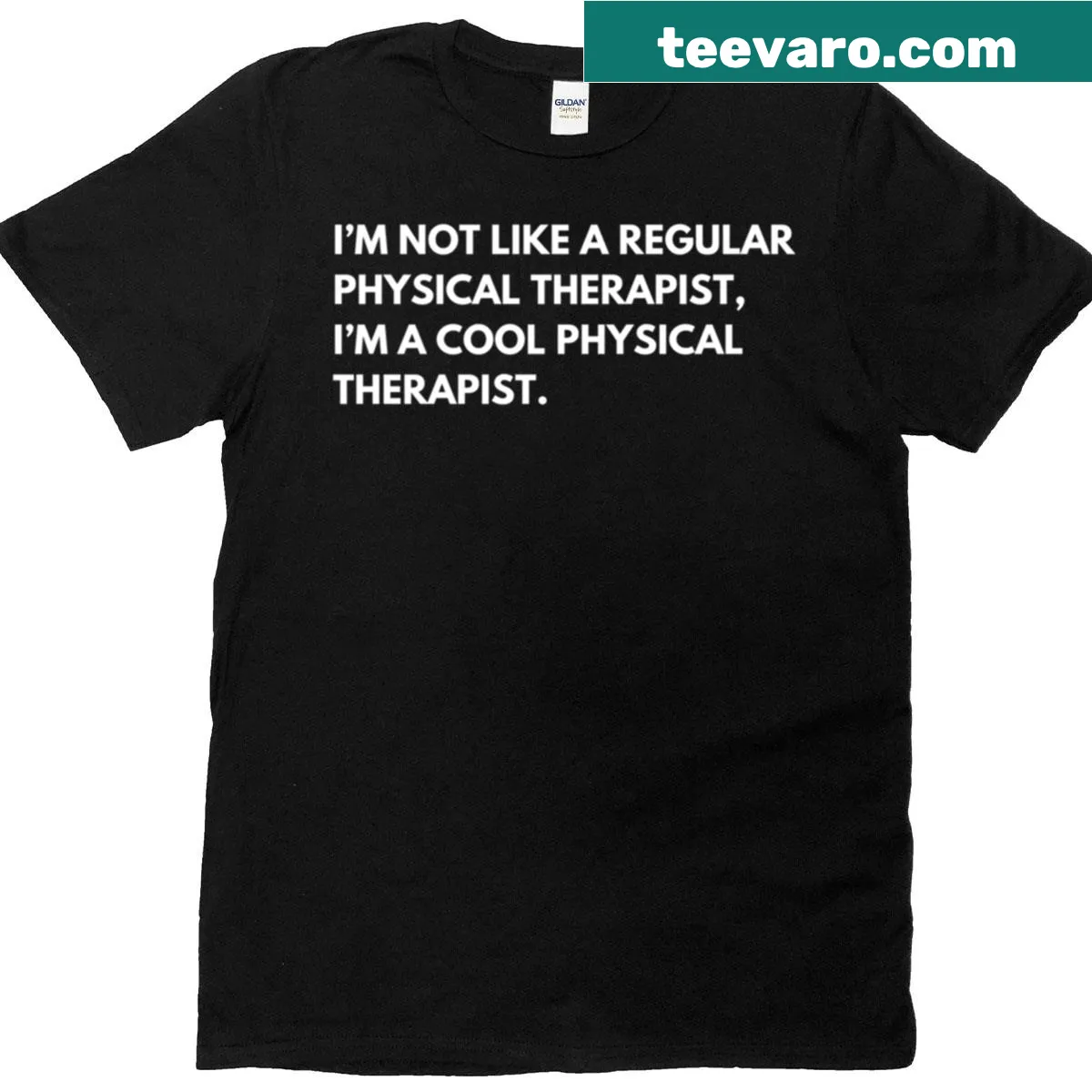 Funny T-shirt for physical therapists with cool message — on a men's t-shirt