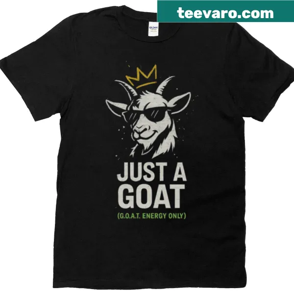 Retro T-shirt featuring a goat graphic and 'Just A Goat' text