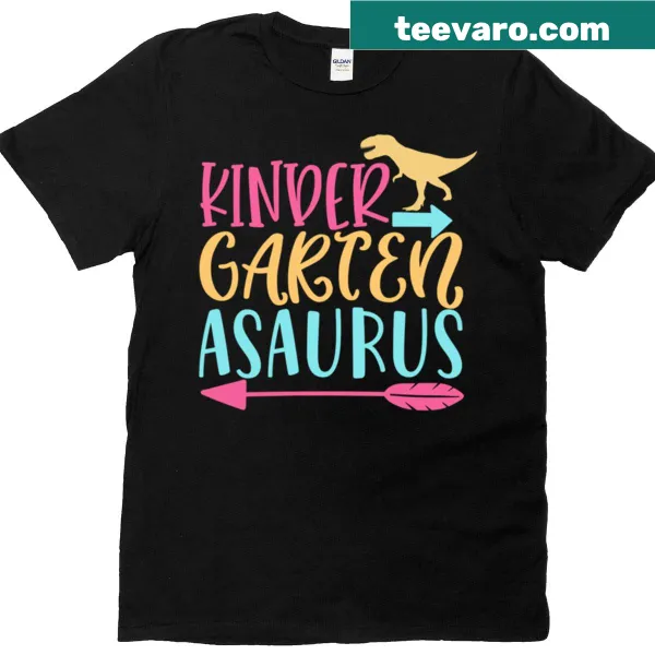 Dinosaurs illustration in kindergarten theme on a t-shirt