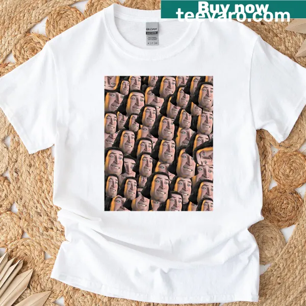 T-shirt featuring Lord Farquaad from the animated film