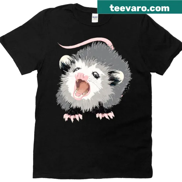 Cute opossum graphic t-shirt