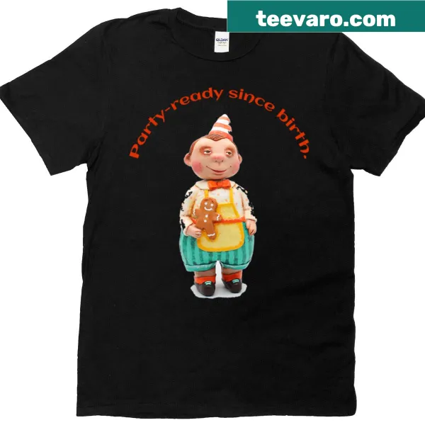 Whimsical doll design t-shirt celebrating a fun-loving spirit