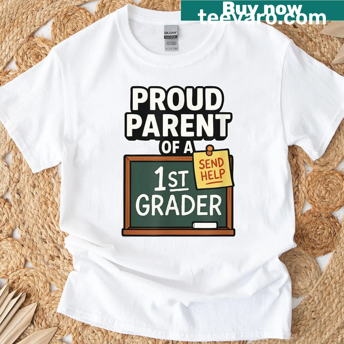 Funny T-shirt for parents with school enrollment theme — on a men's t-shirt