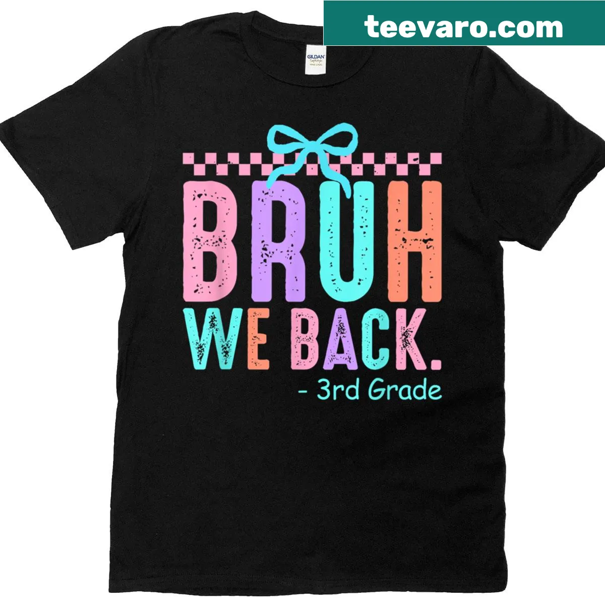 Retro-style back-to-school T-shirt for 3rd graders — on a men's t-shirt