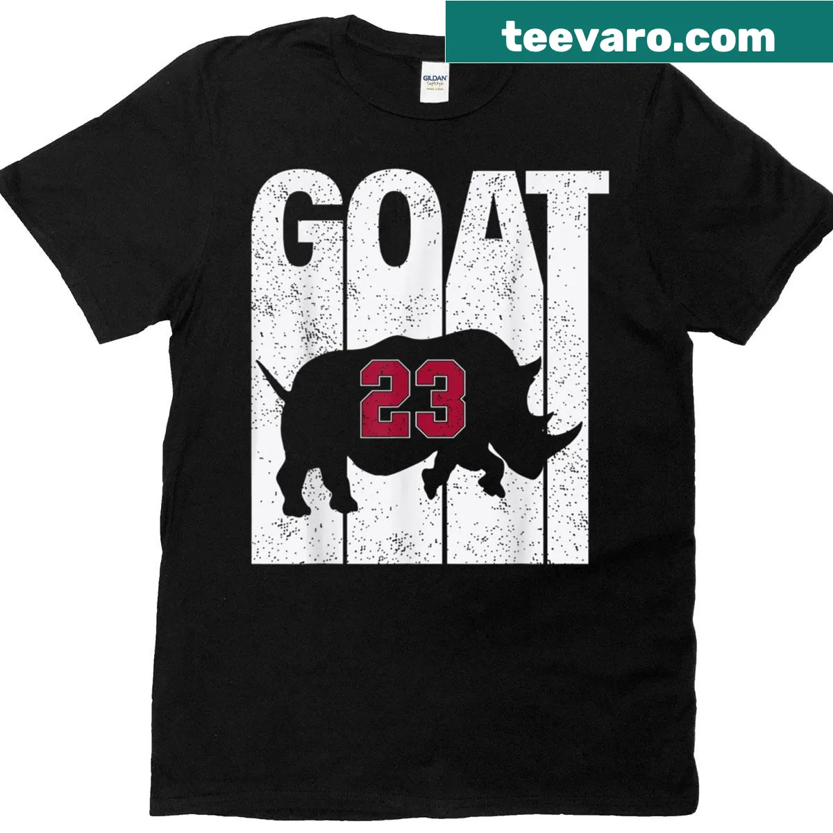 Chicago baseball fan t-shirt with Rhino Forever 23 text — on a men's t-shirt
