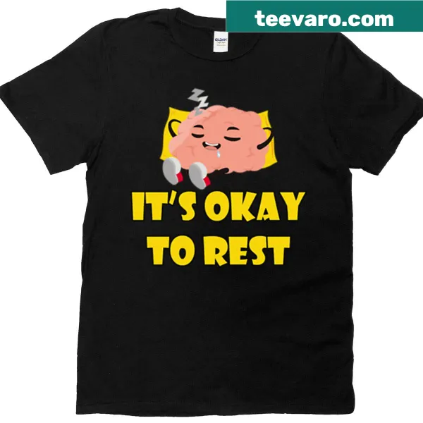Cartoon drawing of a sleeping brain on a funny t-shirt