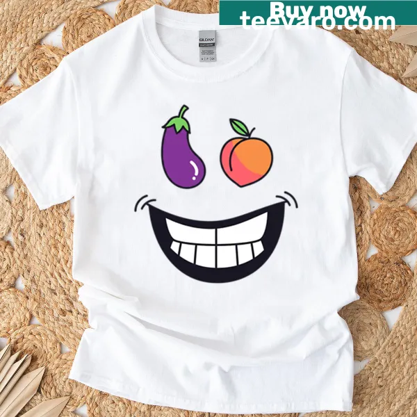 Cartoon design featuring a cheeky duo on a t-shirt