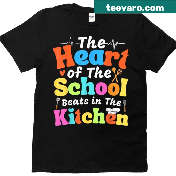 Heartwarming text t-shirt for lunch ladies