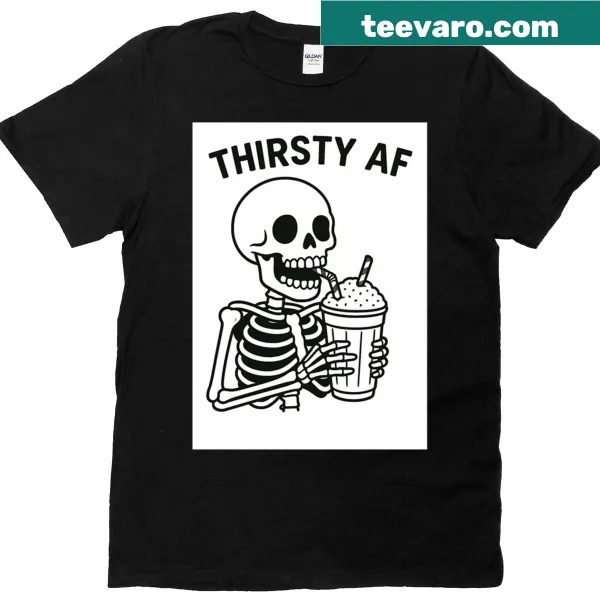 Cartoon skeleton drinking a giant milkshake