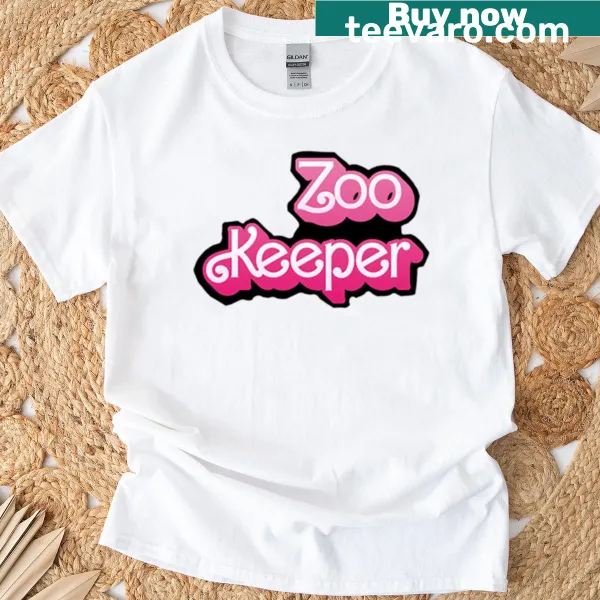 Zoo keeper T-shirt with animal care illustrations