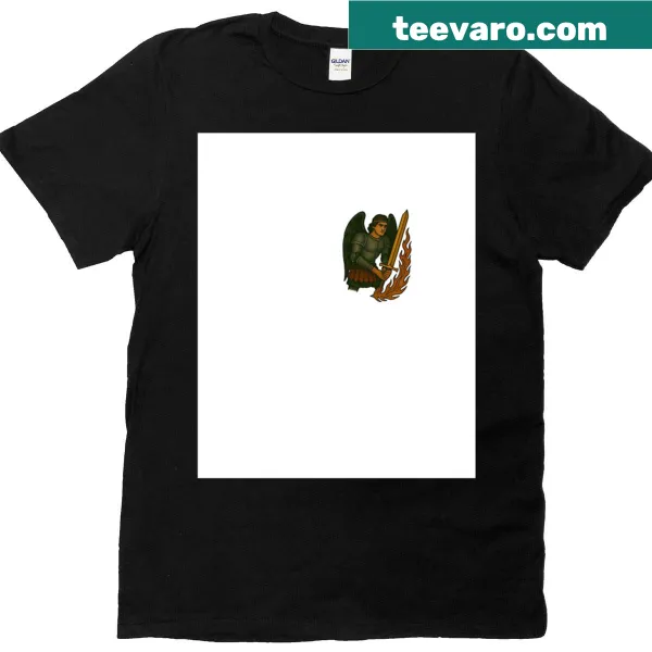 Tattoo style Archangel Michael graphic T-shirt