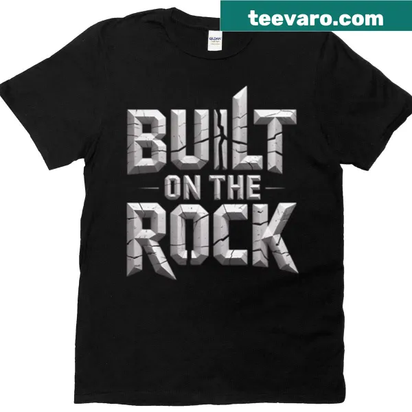 Built On The Rock faith-themed oversized T-shirt