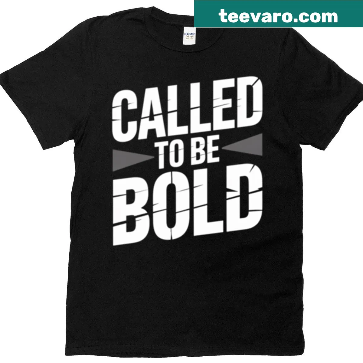 Typography t-shirt with the phrase Called To Be Bold — on a men's t-shirt