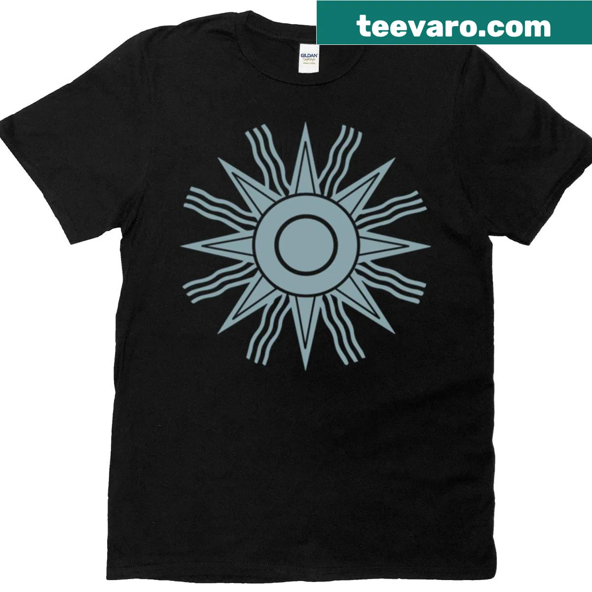 American symbol t-shirt with Chaledean design — on a men's t-shirt