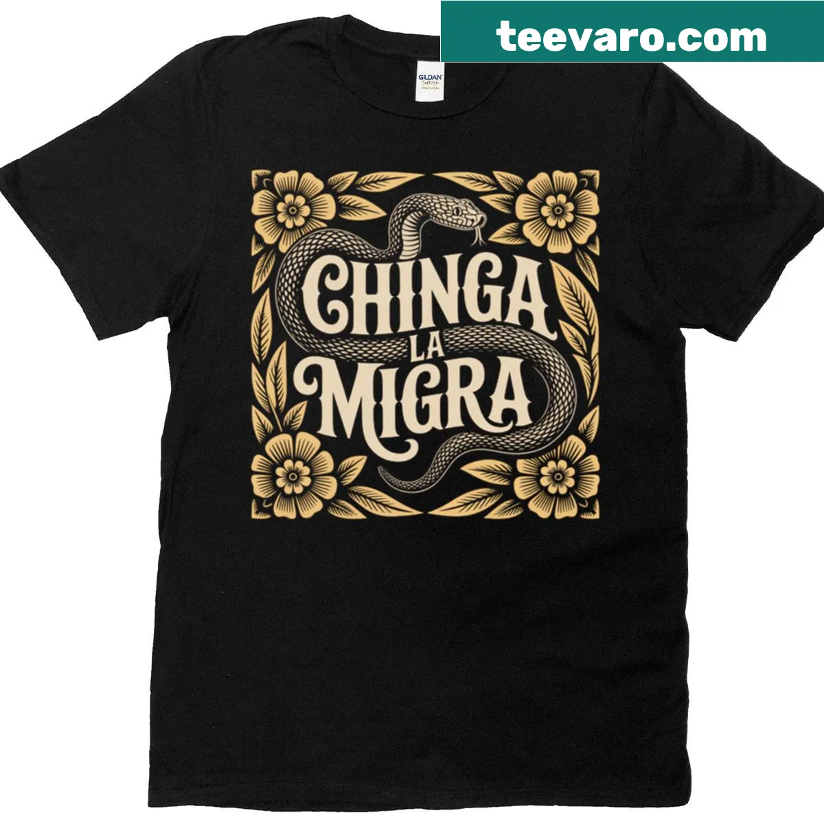 Anti-Trump t-shirt expressing immigration rights message — on a men's t-shirt