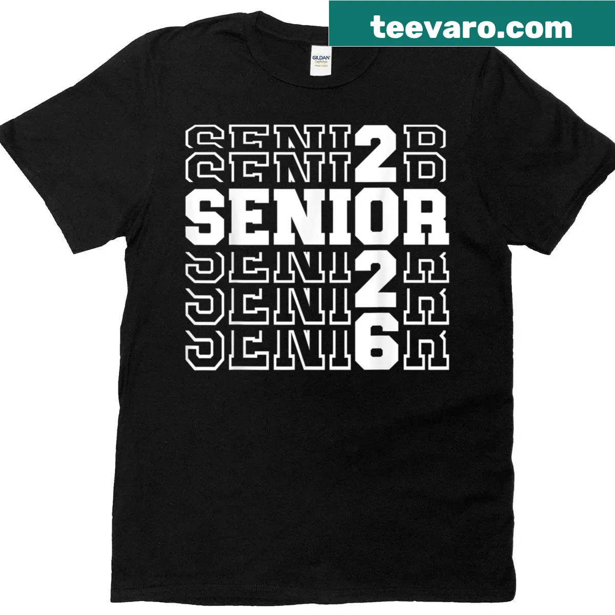 Class of 2026 graduation t-shirt featuring bold text design — on a men's t-shirt
