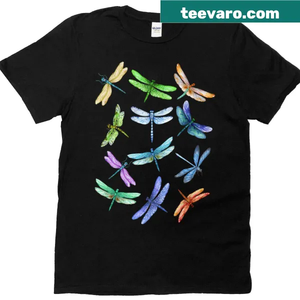 T-shirt with playful dragonfly design