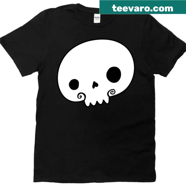 Playful skull graphic T-shirt for Halloween
