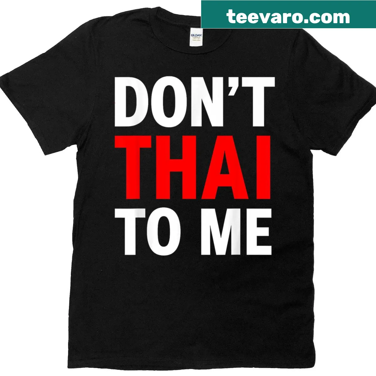 Humorous text shirt about the Thailand Khmer conflict. — on a men's t-shirt
