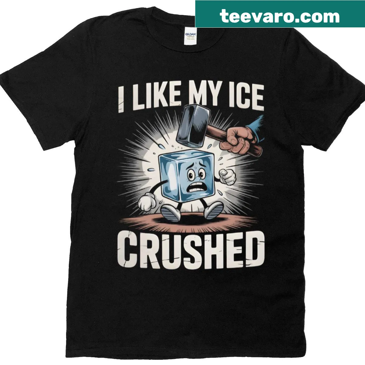 Provocative slogan oversized T-shirt — on a men's t-shirt