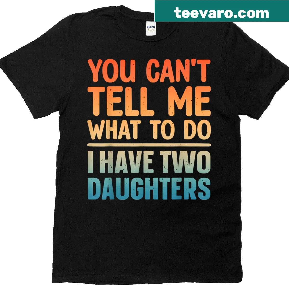 Charming t-shirt with a heartfelt design for dads from their daughters. — on a men's t-shirt