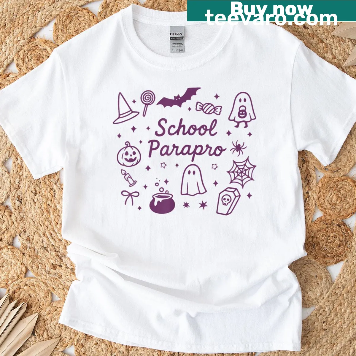 Halloween-themed paraprofessional t-shirt with clever phrase — on a men's t-shirt