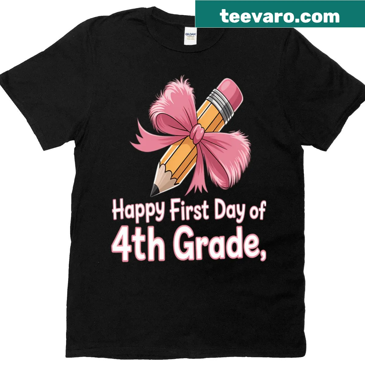 Happy First Day Of 4th Grade girls oversized t-shirt design — on a men's t-shirt