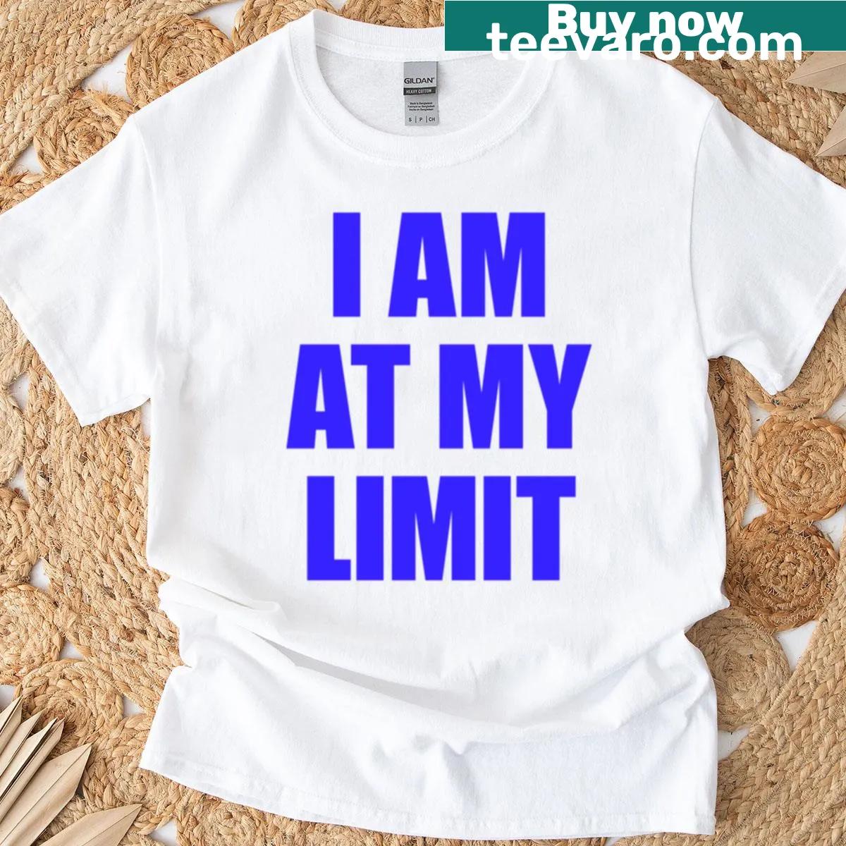 T-shirt with quote about mental health and burnout — on a men's t-shirt