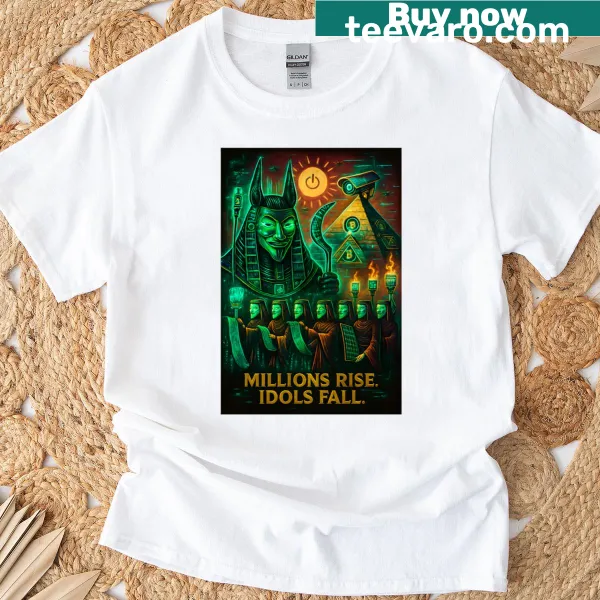 Illustrated T-shirt featuring a powerful design representing unity and resilience