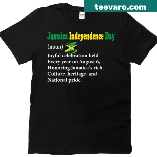 Patriotic tee celebrating Jamaica's Independence Day for women