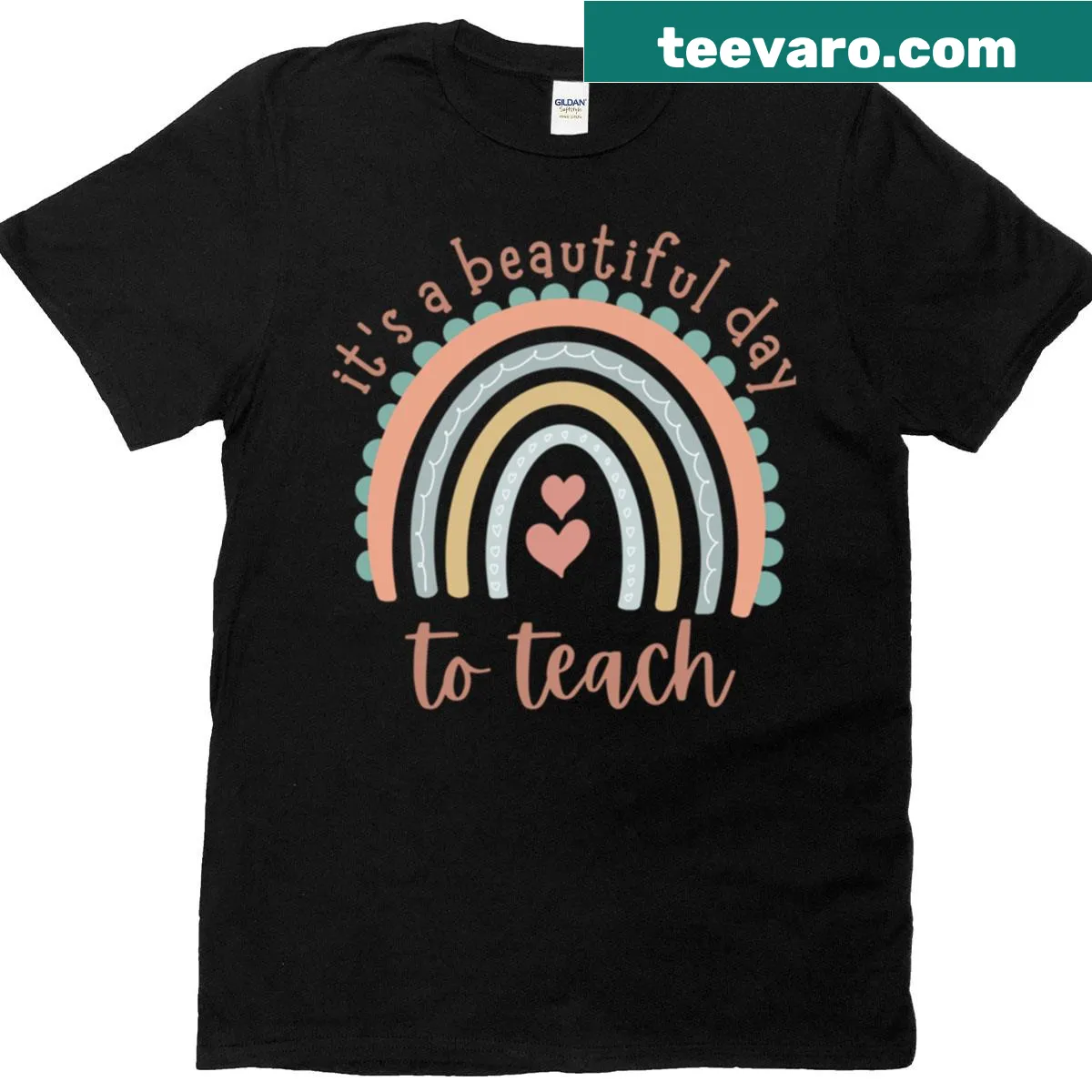 Teacher life design shirt with motivational text — on a men's t-shirt