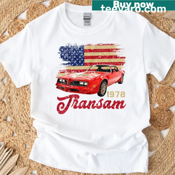 Vintage-style T-shirt celebrating the 1978 Trans Am muscle car